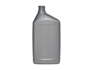 32 oz., 28/410 Finish, Silver, Bottles, HDPE, Automotive Oblong, Label Panel