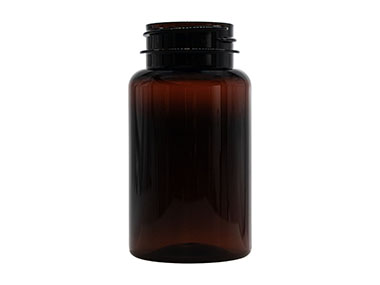 120 cc, 38/400 Finish, Amber, Bottles, PET, Round Packer