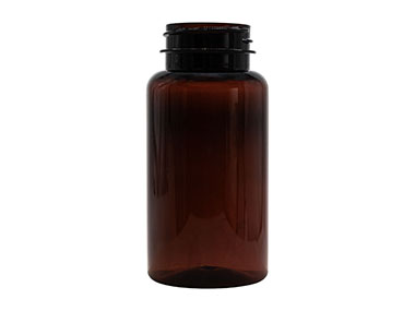 150 cc, 38/400 Finish, Amber, Bottles, PET, Round Packer