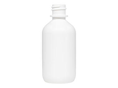 2 oz., 18/410 Finish, White, Bottles, LDPE, Boston Round
