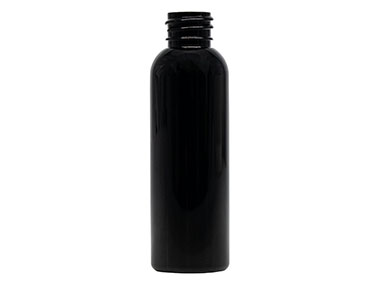 2 oz., 20/410 Finish, Black, Bottles, PET, Bullet