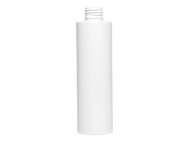 6 oz., 24/410 Finish, White, Bottles, PET, Cylinder Round