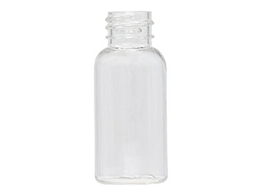 1 oz., 20/410 Finish, Clear, Bottles, PET, Boston Round