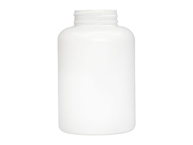 400 cc, 45/400 Finish, White, Bottles, HDPE, Round Packer