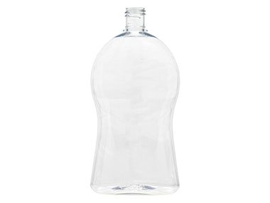 34 oz., 28/415 Finish, Clear, Bottles, PET, Oval, Pinched Waist