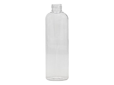 8 oz., 24/410 Finish, Clear, Bottles, PET, Bullet