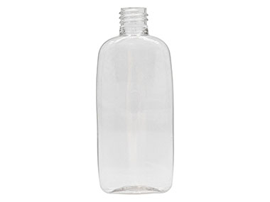 4 oz., 20/410 Finish, Clear, Bottles, PET, Oval