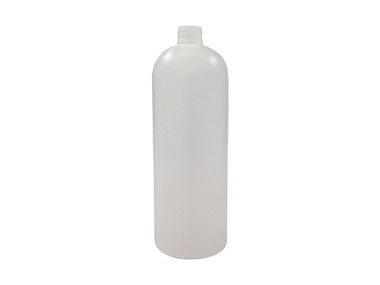 32 oz., 28/410 Finish, Natural, Bottles, HDPE, Bullet