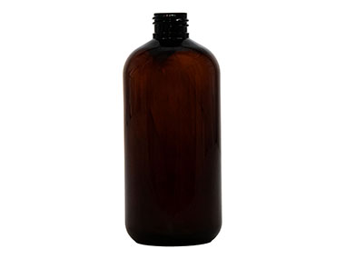 12 oz., 24/410 Finish, Amber, Bottles, Pet, Boston Round