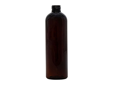 12 oz., 24/410 Finish, Amber, Bottles, PET, Bullet