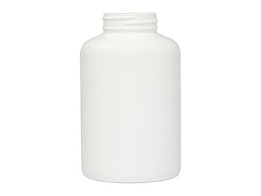 500 cc, 45/400 Finish, White, Bottles, HDPE, Round Packer