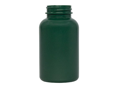 200 cc, 38/400 Finish, Green, Bottles, HDPE, Round Packer