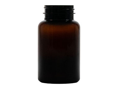 225 cc, 45/400 Finish, Amber, Bottles, PET, Round Packer