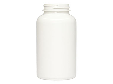 300 cc, 45/400 Finish, White, Bottles, HDPE, Round Packer
