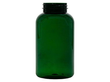 625 cc, 53/400 Finish, Green, Bottles, PET PCR, Round Packer