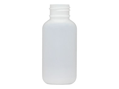 2 oz., 24/410 Finish, Natural, Bottles, HDPE, Boston Round