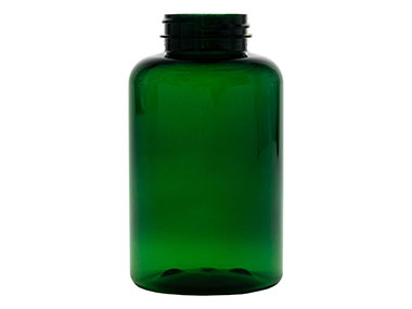 500 cc, 45/400 Finish, Green, Bottles, PET, Round Packer
