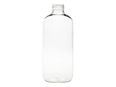 10 oz., 24/410 Finish, Clear, Bottles, PET, Boston Round