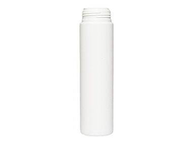 250 mL, 43mm Finish, White, Bottles, HDPE, Foamer Style Cylinder Round