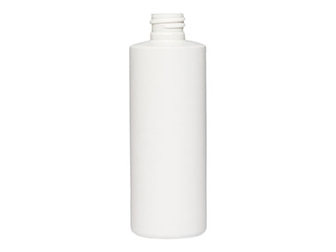 4 oz., 20/410 Finish, White, Bottles, HDPE, Cylinder Round