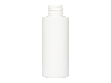 2 oz., 20/410 Finish, White, Bottles, HDPE, Cylinder Round
