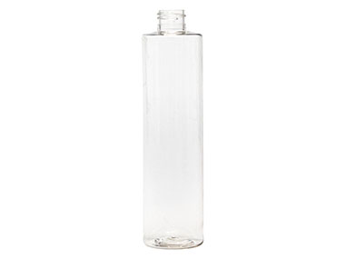 10 oz., 24/410 Finish, Clear, Bottles, PET, Cylinder Round
