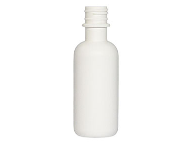 4 oz., 24/410 Finish, White, Bottles, HDPE, Round, TE Ring