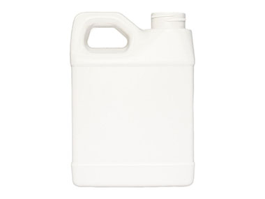 16 oz., 33/400 Finish, White, Bottles, HDPE, F-Style, Label Panel