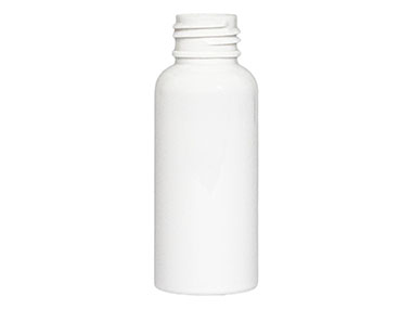 2 oz., 24/410 Finish, White, Bottles, Bullet
