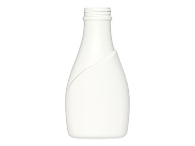 32 oz., 51mm Finish, White, Bottles, HDPE, Detergent Style Oblong, Label Panel