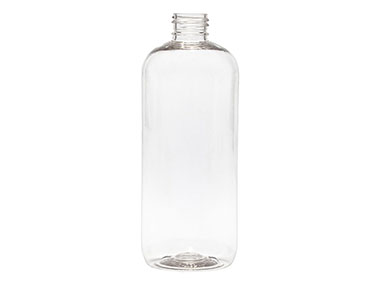12 oz., 24/410 Finish, Clear, Bottles, PET, Boston Round