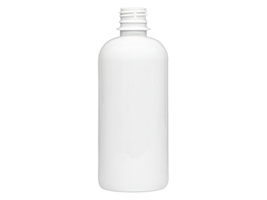 16 oz., 28/410 Finish, White, Bottles, PET, Boston Round