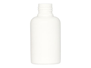 10 mL, 13/415 Finish, White, Bottles, HDPE, Boston Round