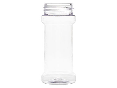 5 oz., 48/485 Finish, Clear, Bottles, PET, Cylinder Round, Spice Style