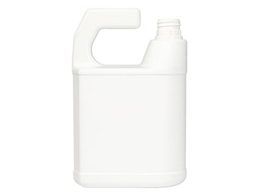 32 oz., 28mm Ratchet Finish, White, Bottles, HDPE, C-Style Oblong, For Hose End Sprayers