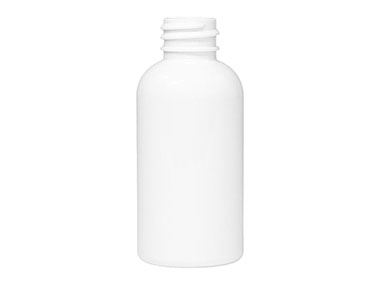 2 oz., 20/410 Finish, White, Bottles, PET, Boston Round