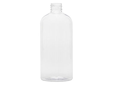 16 oz., 28/410 Finish, Clear, Bottles, PET, Boston Round