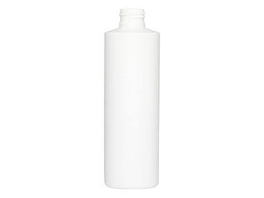 8 oz., 24/410 Finish, White, Bottles, HDPE, Cylinder Round
