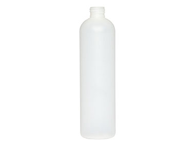 12 oz., 24/410 Finish, Natural, Bottles, HDPE, Bullet