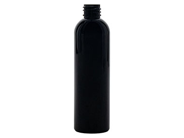 4 oz., 20/410 Finish, Black, Bottles, PET, Bullet