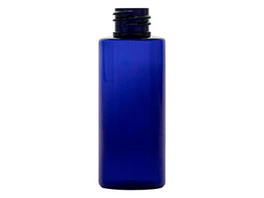 2 oz., 20/410 Finish, Cobalt Blue, Bottles, PET, Cylinder Round