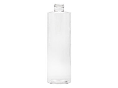 12 oz., 24/410 Finish, Clear, Bottles, PET, Cylinder Round
