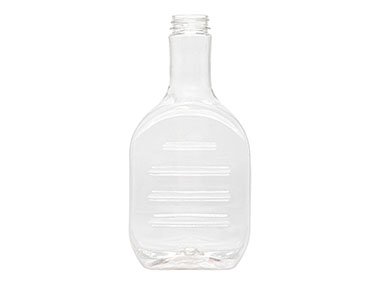 36 oz., 38/400 Finish, Clear, Bottles, PET, Oblong, Banjo Style