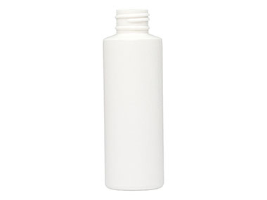 3 oz., 24/410 Finish, White, Bottles, HDPE, Cylinder Round