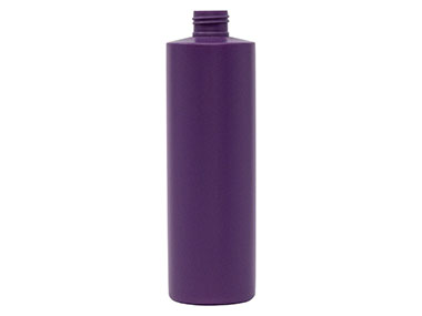 12 oz., 24/410 Finish, Purple, Bottles, HDPE, Cylinder Round
