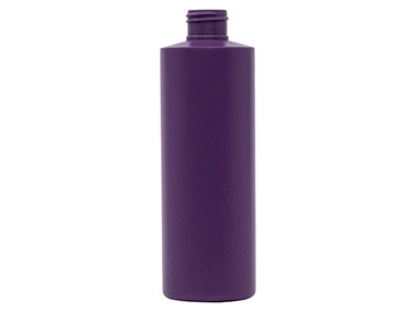 8 oz., 24/410 Finish, Purple, Bottles, HDPE, Cylinder Round