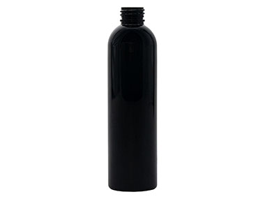 8 oz., 24/410 Finish, Black, Bottles, Pet, Bullet