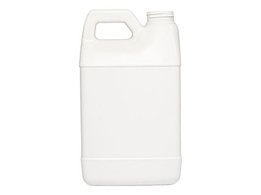64 oz., 38/400 Finish, White, Bottles, HDPE, F-Style, Label Panel