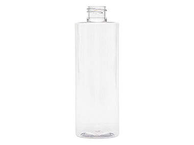 8 oz., 24/410 Finish, Clear, Bottles, Pet, Cylinder Round