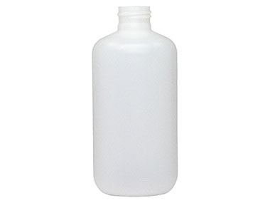 8 oz., 24/410 Finish, Natural, Bottles, LDPE, Boston Round